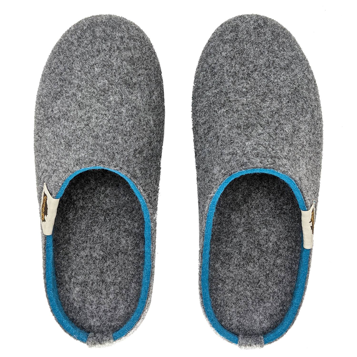 Outback Slipper Charcoal Turquoise