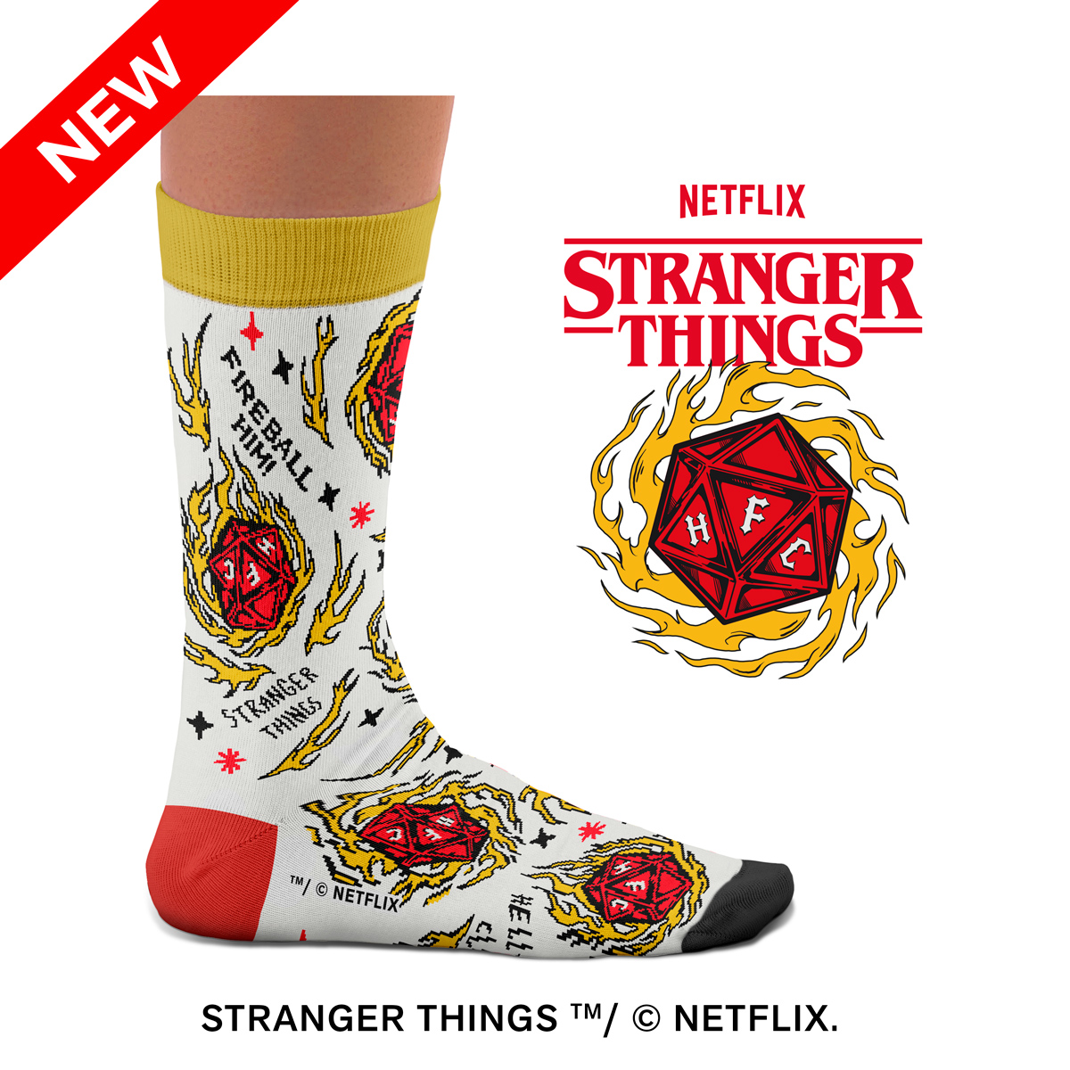 Stranger Things D20 Socks