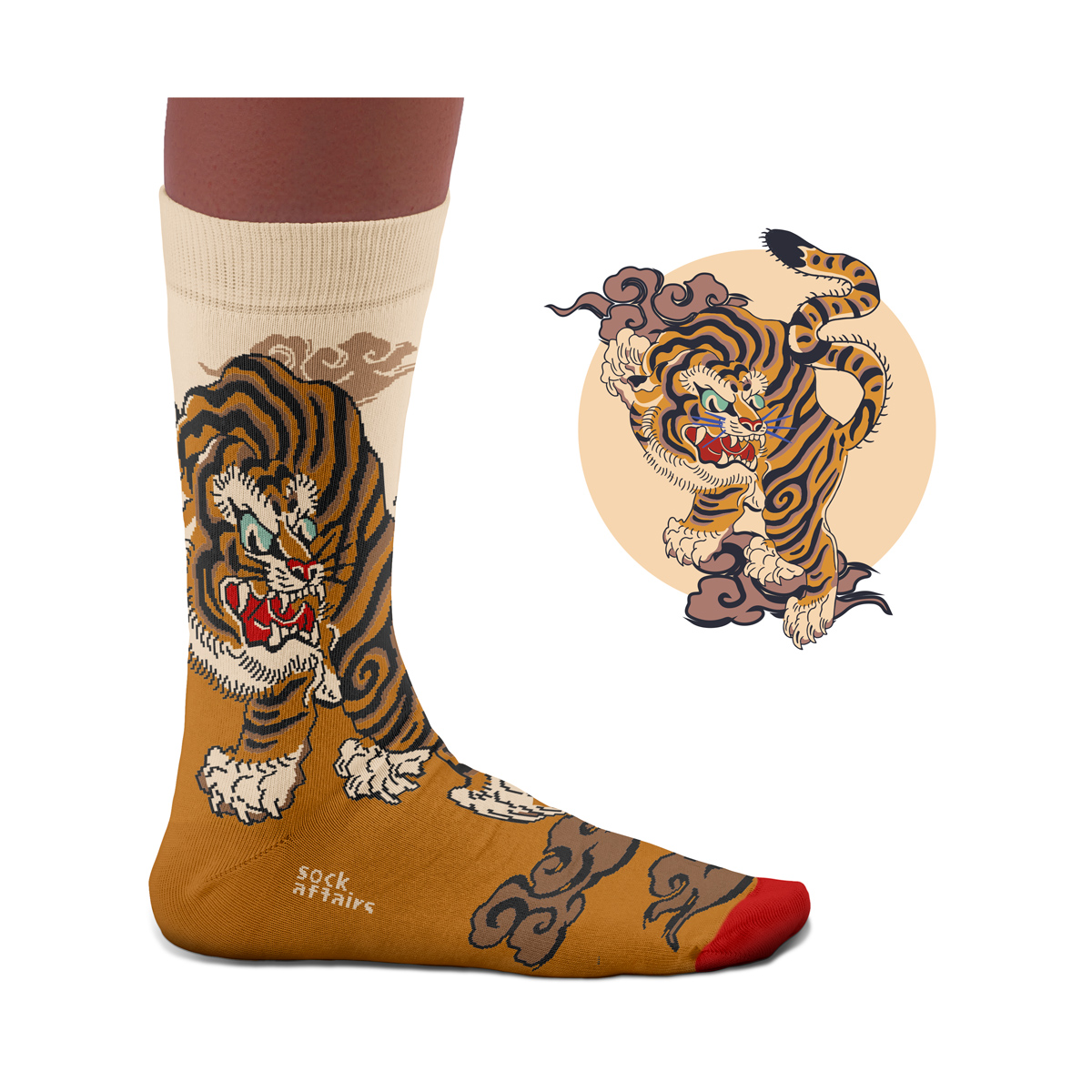 Tiger Tattoo Socks